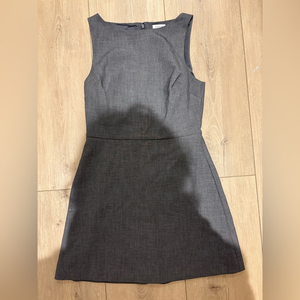 Aritzia Gray Sleeveless Midi Dress